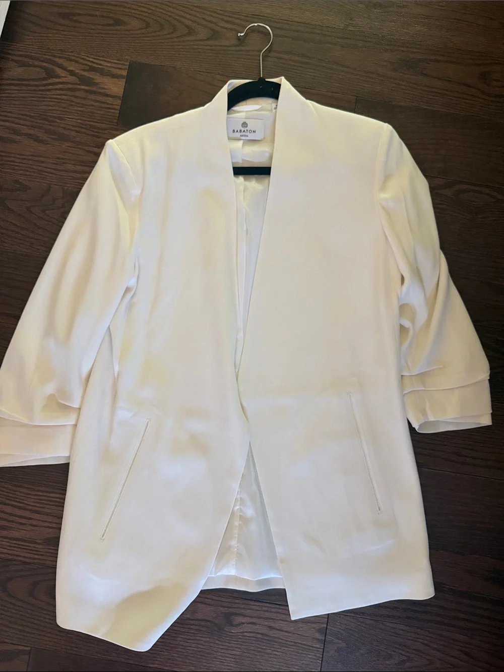 Babaton Cream Open-Front Draped Blazer - Picture 3 of 3